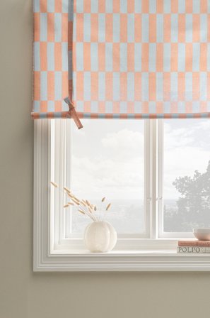 Jotex - Roll Up-gardin Blå/rosa - JUNA - Kjøp Heisgardiner hos Jotex