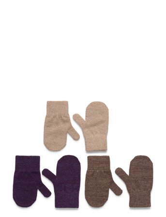 mikk-line | Magic Mittens 3 Pack W. Lurex | 0-2Y