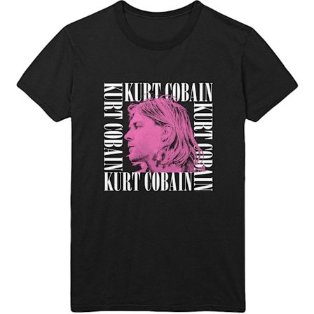 Kurt Cobain Unisex Vuxen Head Shot Frame Bomull T-shirt L Svart