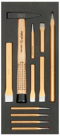 Bahco FF1E5003 Vasara- ja talttasarja 11 osaa, Käsityökalut