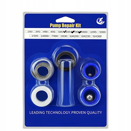 Reparasjonssett for Pumpe Ultra Max II & GMax – Komplett Pakke | Slitesterke Materialer | Reservedel for 695, 795, 3900