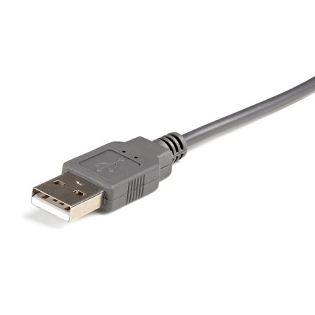 StarTech USB to RS232 DB9/DB25 Serial Adapter Cable - M/M - Seriell adapter - USB 2.0 - grå