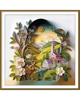 Perlebroderi Landskab - Nova Sloboda