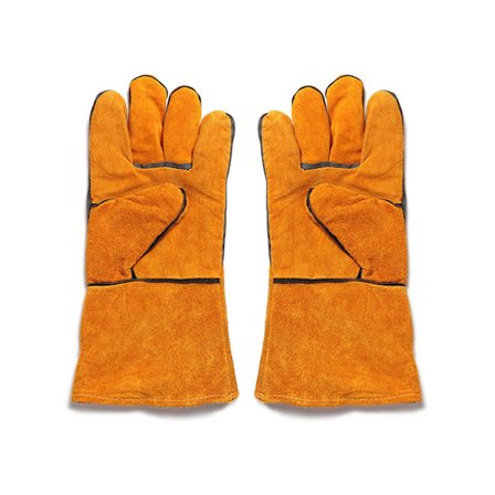 Svejsehandsker i okselæder, brand- og varmebestandige smedehandsker i okselæder, varmebestandige svejsehandsker til mænd og kvinder