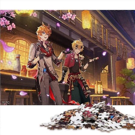 Puslespil til voksne 300 brikker Genshin Impact Toma Puslespil til voksne og børn Træpuslespil Julegaver WD2922[D]