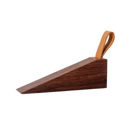 Kreativ Dørstopper i Tre, Flyttbar Antikollisjons Dørkile i Tre, Praktiske Dørholdere, Sikkerhetsgulvteppe [DB]