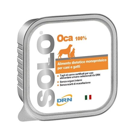 Drn Solo Oca Alimento Dietetico Monoproteico Umido Cani/Gatti
