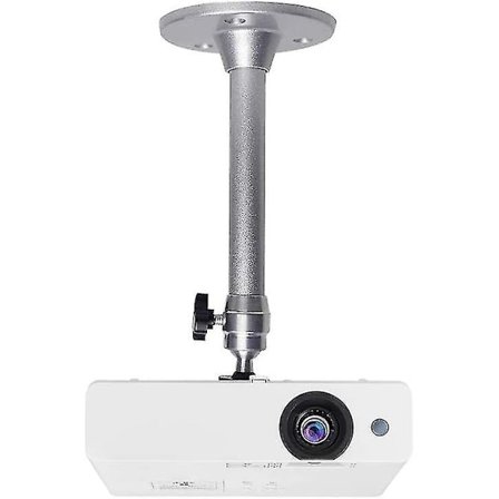 Projektor loftbeslag, 3 kg lastekapacitet, 360° rotation, 90° hældningsvinkel, loft- og vægbeslag til miniprojektor - Fremstillet af aluminium H-