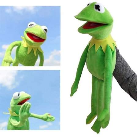 Frosch Dukker Plysdyr - Muppet Show Dukke Frøen Hånddukker Plysdyr Juleferie Gave Til Børn 60CM /Grøn LGL