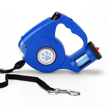 Hundebånd med treningssnor BLÅ