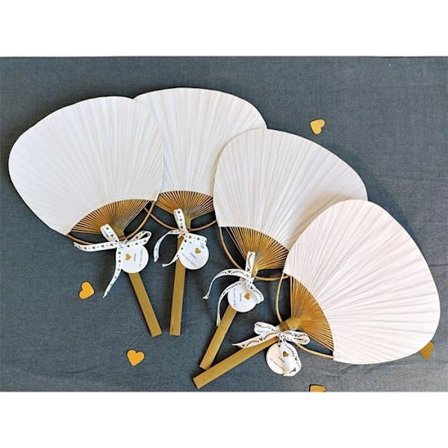 Fläkt - Artemio - 37 cm - Bambus - Papper - Festdekoration