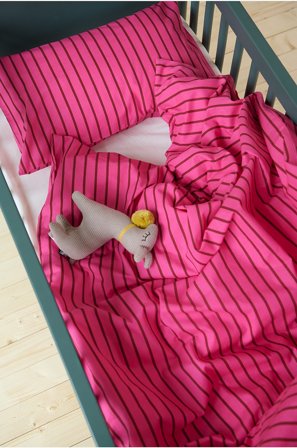 Jotex - Mini Sengesett Krybbe Økologisk Cerice/rust - SIMA - Kjøp Sengesett til barn hos Jotex