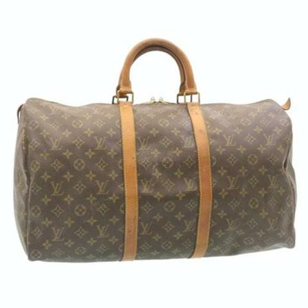 Louis Vuitton Vintage, Pre-owned Keepall 50 Bag Bruin, Dames, Maat:ONE Size