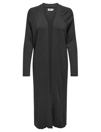 Onltess Ls Long Open Cardigan Knt Black ONLY