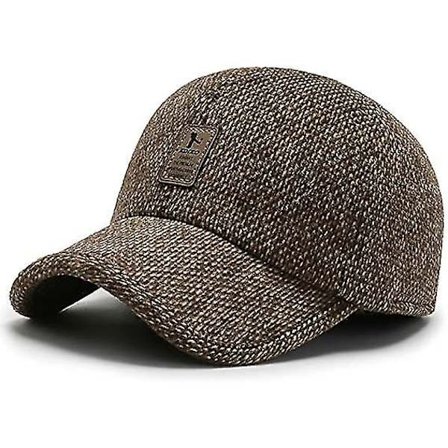 Vinter for menn utendørs lue, justerbar varm sport golf baseball caps luer pappa luer øreklaffer tykkere 55-60cm