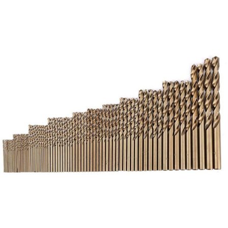 74 stk. M35 Kobolt Bor Sett HSS-CO Spiralbor Kombinasjonsverktøy (1.0-8.0mm)