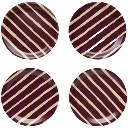 Marimekko Piccolo glasunderlägg 4 st, björk/vinröd | Dukning & Servering > Brickor & Underlägg > Glasunderlägg | Bagaren och Kocken