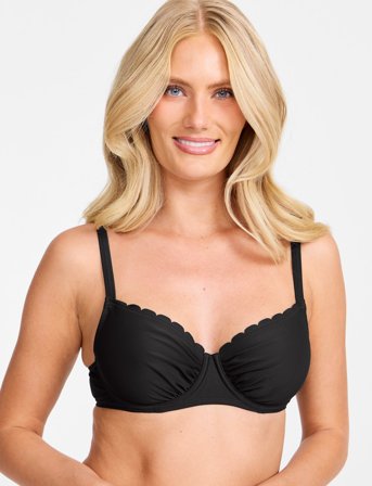 Damella of Sweden Bikinibra Underwire Grace Wavy - Black - D/E x 38