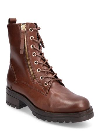Laced Ankle Boot Shoes Wintershoes Ankle Boots Laced Boots Brun Gabor*Betinget Tilbud