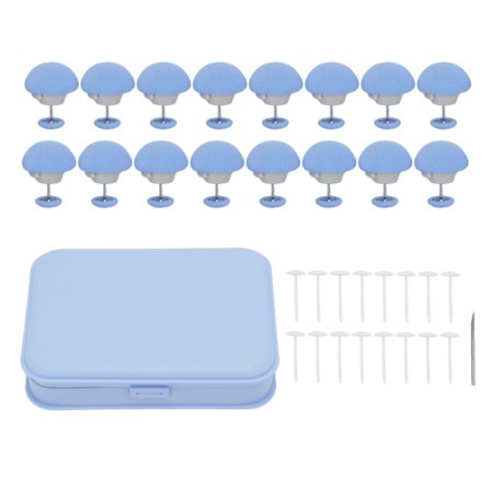 16 stk. Blå Svampe Seng Dyne Fikseringsclips Plastik Dyneholdere til Hjemmet