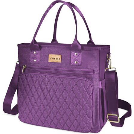 Stor madtaske til kvinder til arbejde, isoleret/kølet madkasse til voksne kvinder/holdbar nylontaske til kvinder/lækagesikker køletaske