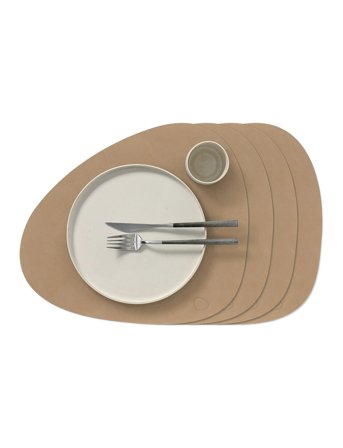 LIND DNA | 4-Set Table Mat Curve Nupo | 37X44CM