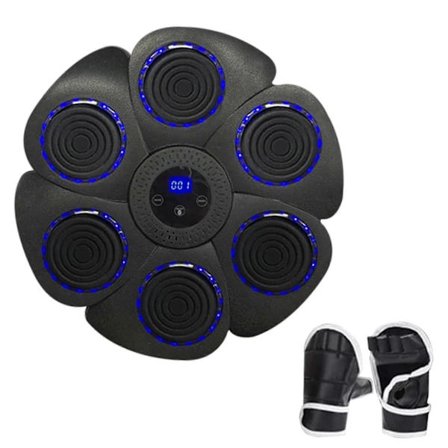 Smart Musik Boksning Træningsmaskine med Boksehandsker Multi Speed Smart Væg Punch Boksesække til Voksne Teenagere 2025:e