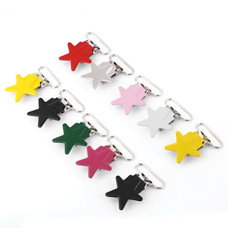 10 stk. Slitesterke runde bukseseler Smokk Stropp Holder Klips DIY Lagingsutstyr