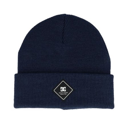 DC - Blå cuff Beanie - Kids Label Beanie Estate Blue Cuff @ Hatstore