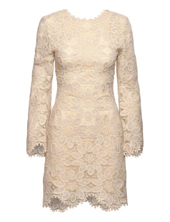 Imani Guipure Lace Mini Dress Cream Malina
