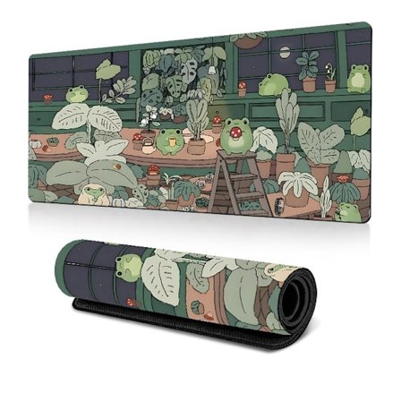 Grønn Gaming Musematte - Skrivebordsmatte - 800 x 300 mm - Musematte - Tastaturmatte