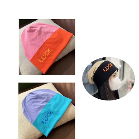 2 stk Høst og vinter fleece caps motefarge bokstav stor