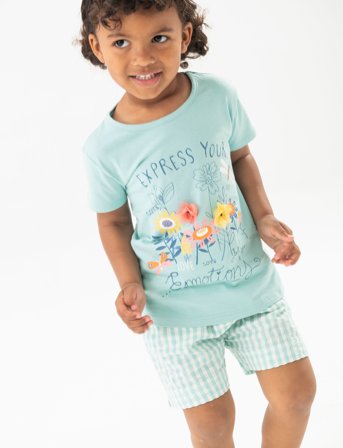 Boboli Knit T-Shirt - Blue - 86