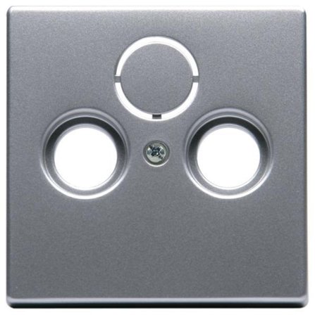 ABB Impressivo Midtplate TV/R/SAT Aluminium, Strømbrytere & vegguttak