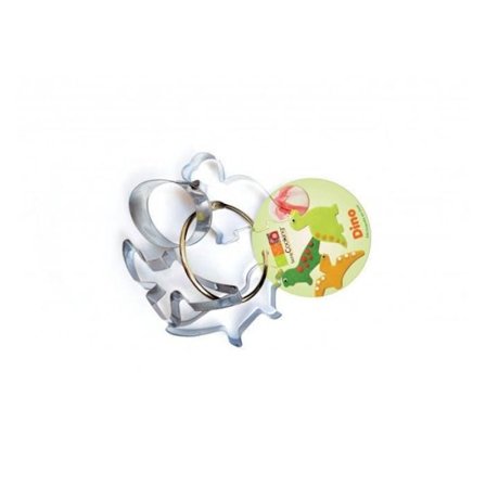 4 dinosaurutstickare i rostfritt stål