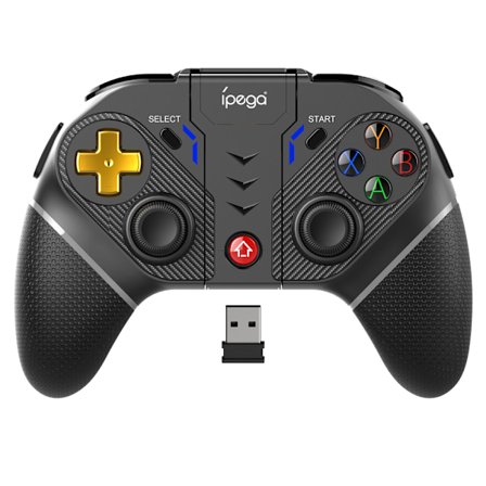 Ipega PG 9218 Universal Trådløs Spillkontroller med Vibrasjon og Programmerbare Taster Kompatibel med Android, iOS, PC og Nintendo Switch