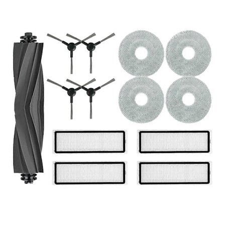 L10s Pro Gen 2 -mallin varaosat, tarvikkeet, pääharja, sivuharja, suodatin, moppiliina