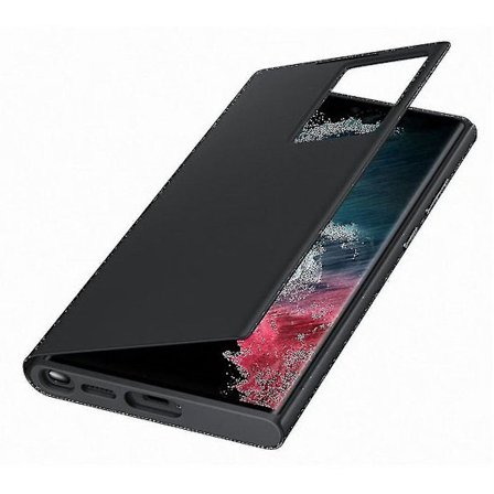 Samsung Galaxy S22 Ultra Officiel Fodral - Smart Clear View Cover - Sort