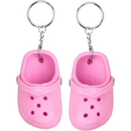 2 STK Mini Sko Nøglering til Nøgler Sko Nøglering Hvid Pink Bil Nøglering til Kvinder Børn Nøgleringe Kvinder Søde Nøgleringe Sjovt Biltilbehør
