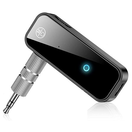 Bluetooth 5.0 Mottagare 3.5mm AUX Adapter 100Mbps Överföring 10 Meter Räckvidd för Bil Hem Kontor