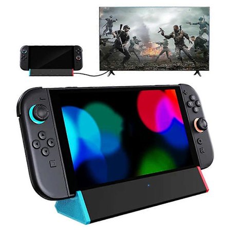 Kompatibel for Nintendo Switch 2 Dockingstasjon HD 2.1 Adapter 4K 120Hz Bærbar Lade- og Utvidelseshub
