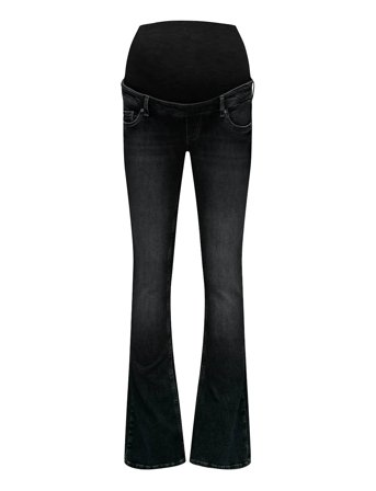 Olmblush Mid Waist Flared Dnm Box Noos Black Only Maternity