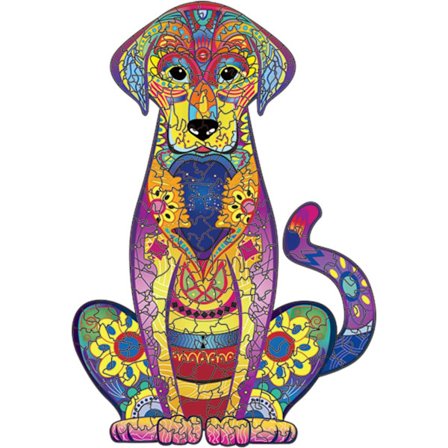 Puinen palapeli aikuisille Koirapalapelit 200 palaa Puinen eläinpalapelilelu Eläimen muotoiset epäsäännölliset palat Lahja aikuisille ja lapsille 