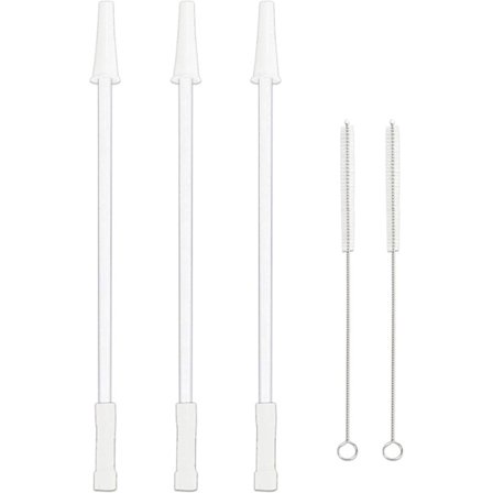 Återanvändbara sugrör för 1000ml vattenflaska, kan klippas kort - 3 set