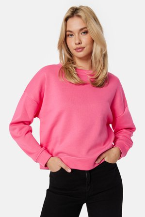 Pieces Chilli LS Sweat Hot Pink Klær