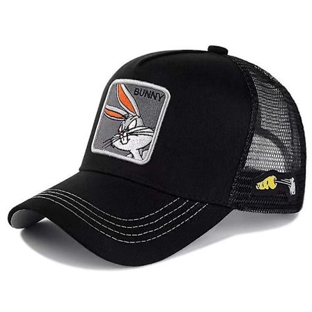 Tegneserie Bugs Bunny Baseball Cap Road Runner Tasmanian Devil Mesh Justerbar Djevel Kan Hare Solhatt For Menn Kvinner (FMY)