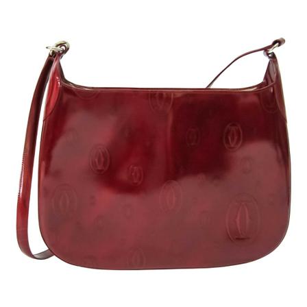 Cartier Vintage, Shoulder Bags Rood, Dames, Maat:ONE Size,leer