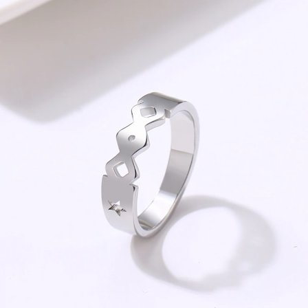 Rostfritt stål ring GULD, SILVER