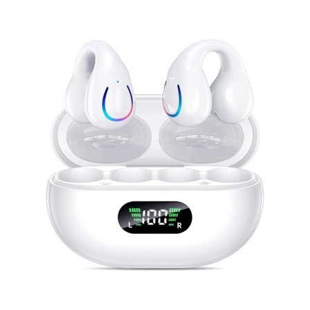 Trådlösa öppna öronsnäckor Bluetooth 5.3 Sportheadset Inbyggd mikrofon med öronkrokar för YEMAESRE