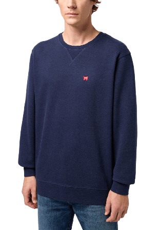 Wrangler Sign Off Crew Tröjor Herr Blå M